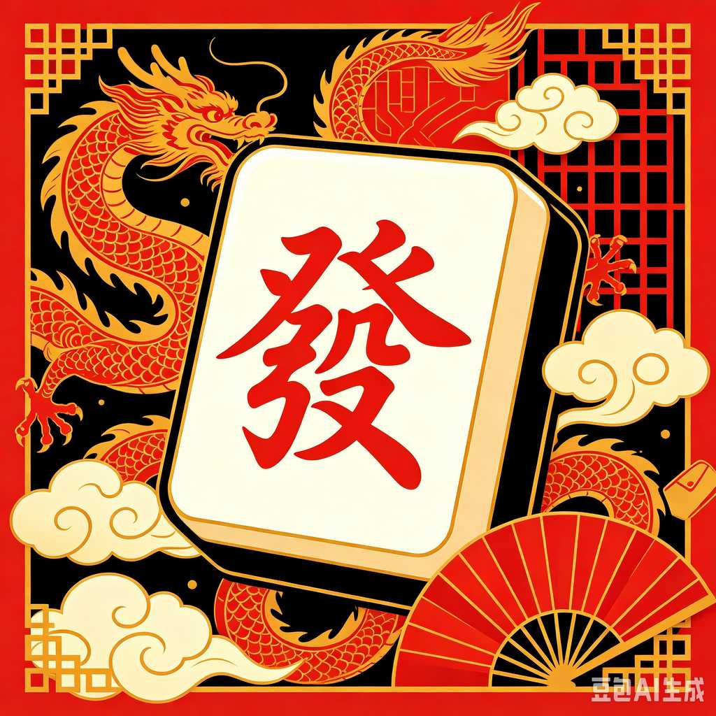 logo engrave mahjong tiles